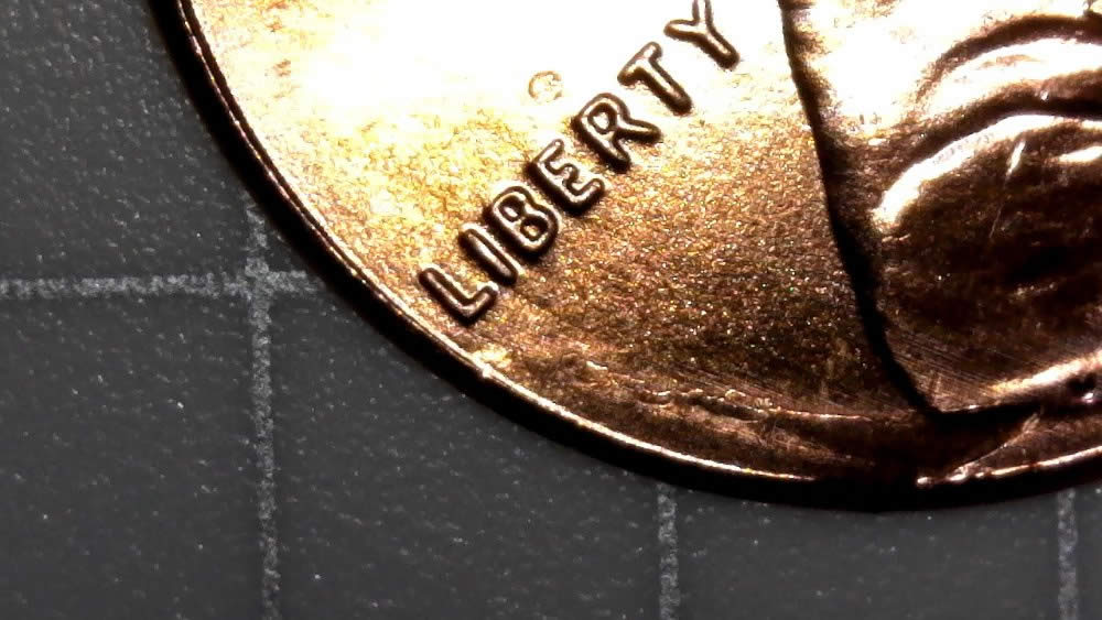 2018-P-Lincoln-Shield-Cent-Struck-On-Damaged-Planchet?-From-OBW-BU-Roll